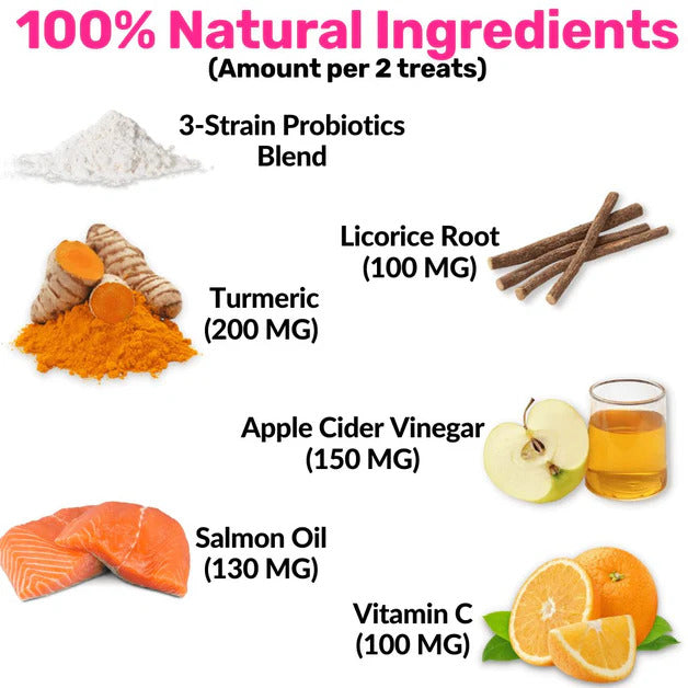 All-Itch & Immunity Treats - 120 Chews for Dogs with Itchy, Sensitive Skin